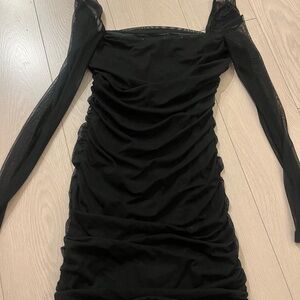 Princess Polly Black Long Sleeve Dress